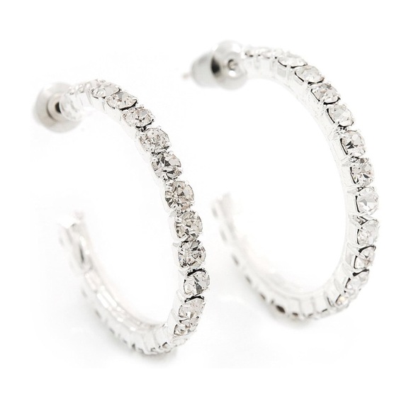 The Limited Jewelry - The Limited 2 Pair of Hoop Earrings Silver